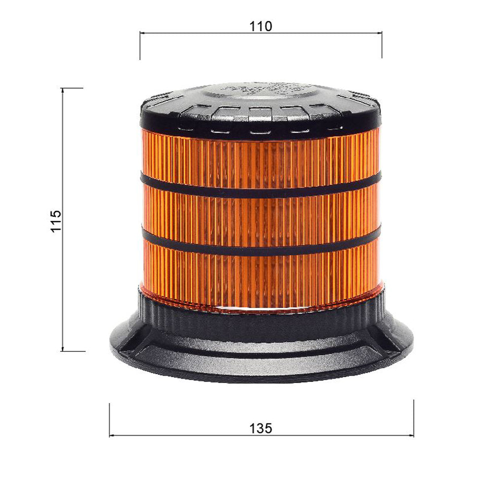 Large 360° Amber Beacon - Heavy Duty