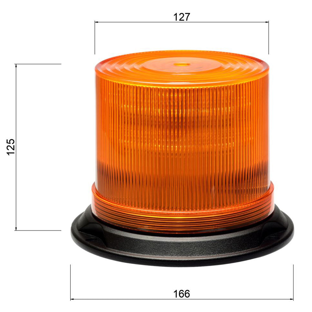 XL High Rise 360° Amber Beacon - Hi-Vis