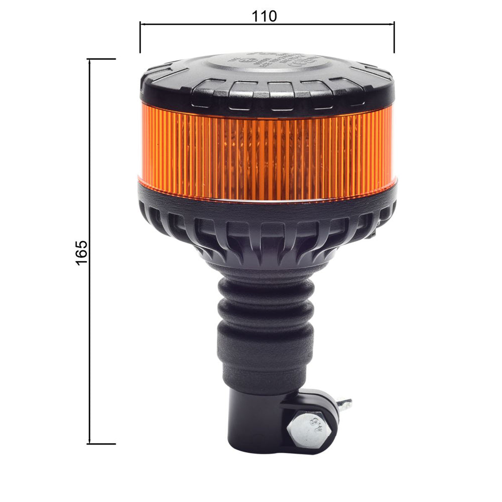 Standard Pole Mount 360° Amber Beacon - Heavy Duty
