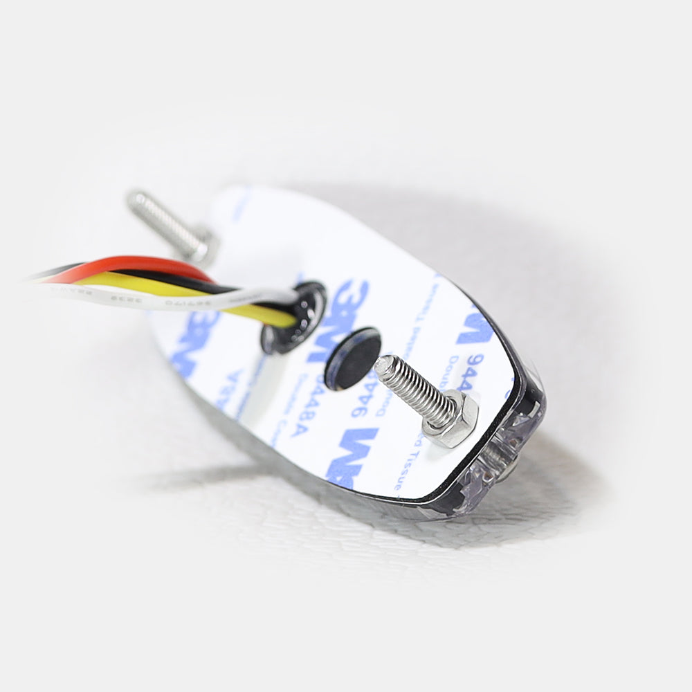 Super Slim Surface Mount Amber Light 3 LEDs