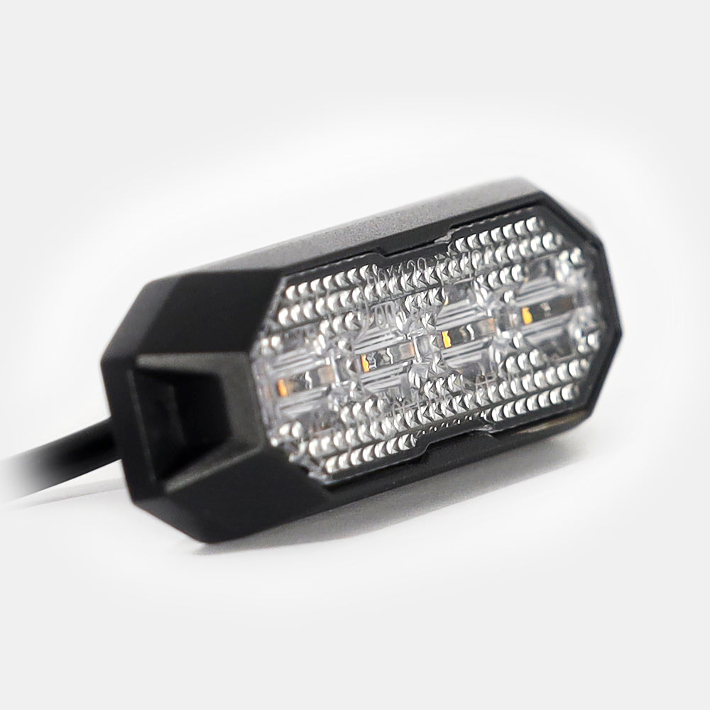 Rugged Surface Mount Amber Light 4 LEDs