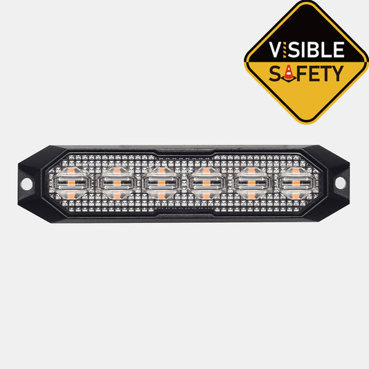 Rugged Surface Mount Amber Light 6 LEDs