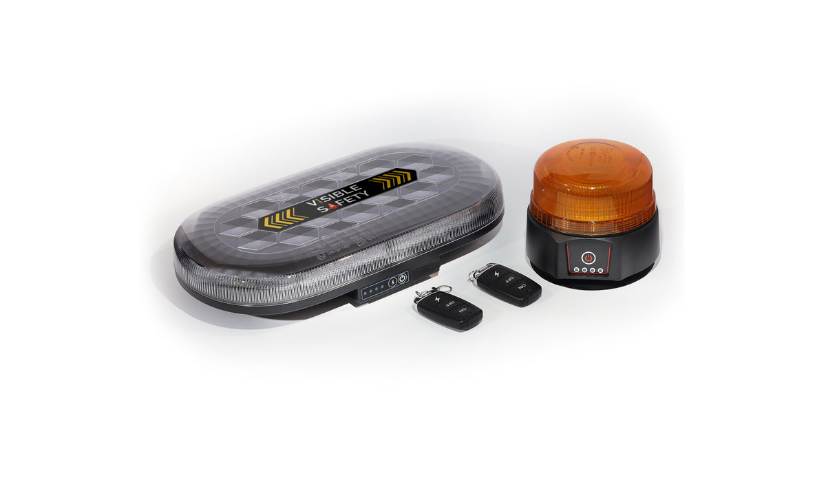 Visible Safety LED Flashing Lights Rotating Amber Beacons Light Bars..