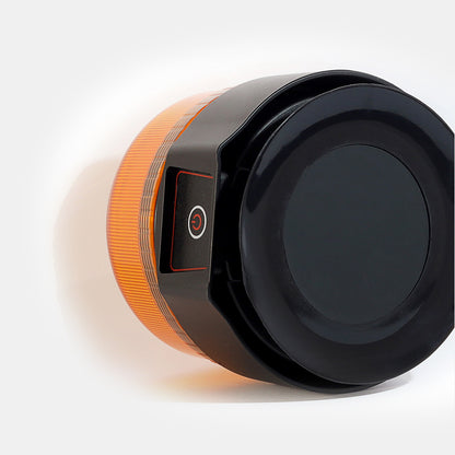 Compact 360° Rechargeable Amber Beacon + Remote Control