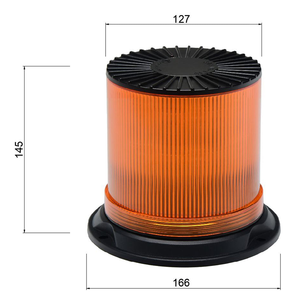 XL High Rise 360° Amber Beacon - Heavy Duty