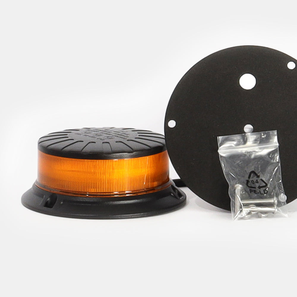 Compact 360° Amber Beacon - Heavy Duty
