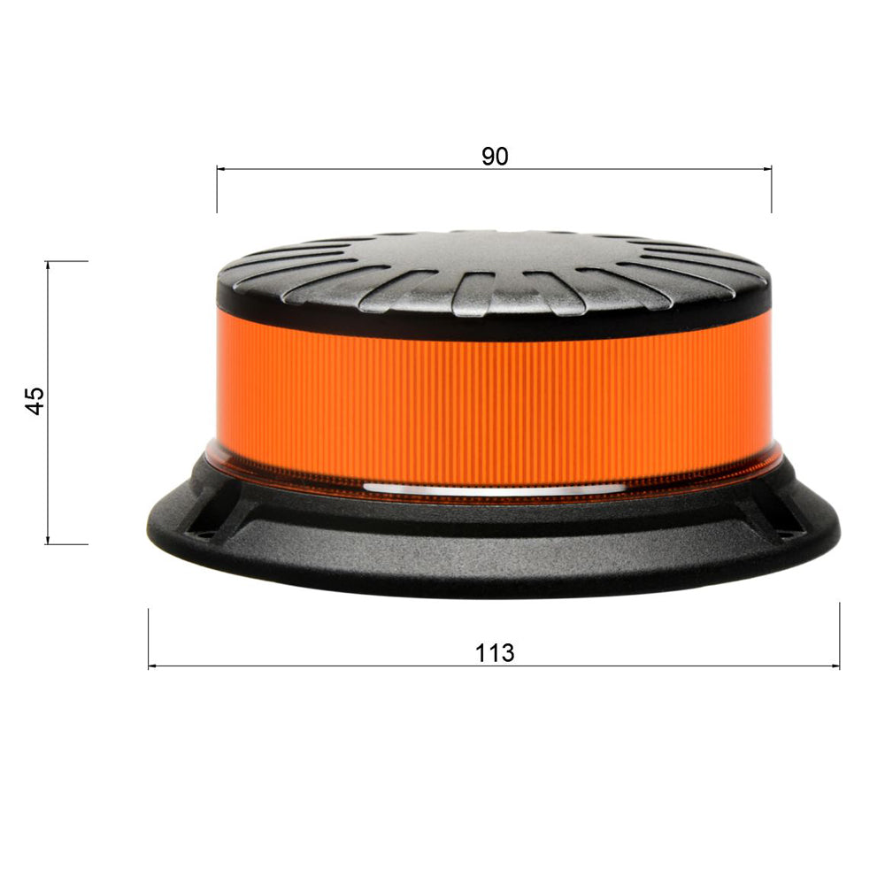 Compact 360° Amber Beacon - Heavy Duty
