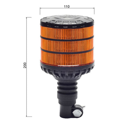 Large Pole Mount 360° Amber Beacon - Heavy Duty