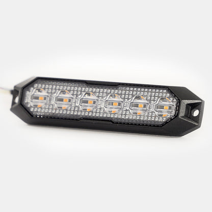 Rugged Surface Mount Amber Light 6 LEDs