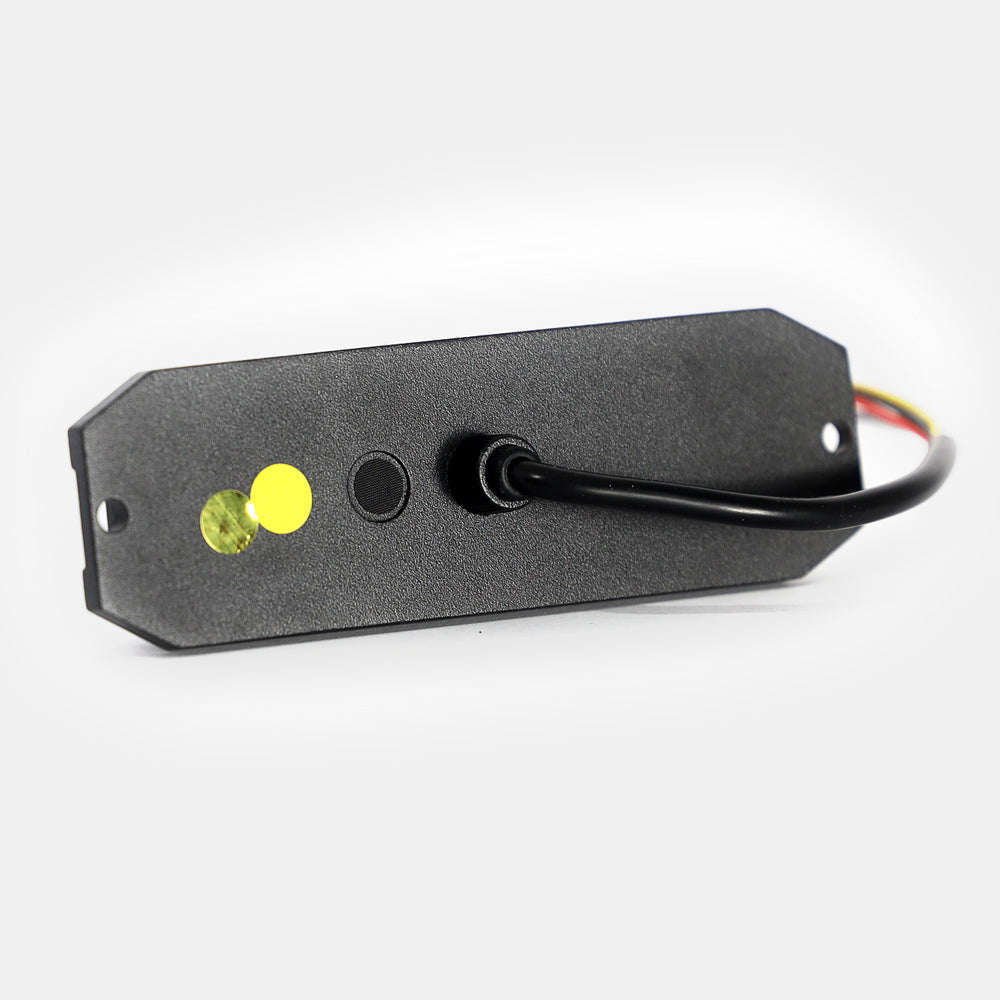 Rugged Surface Mount Amber Light 12 LEDs - Smoked Lens